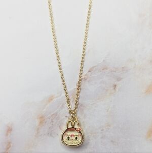 18K Gold Zimomo Pendant Necklace POP MART Collectible